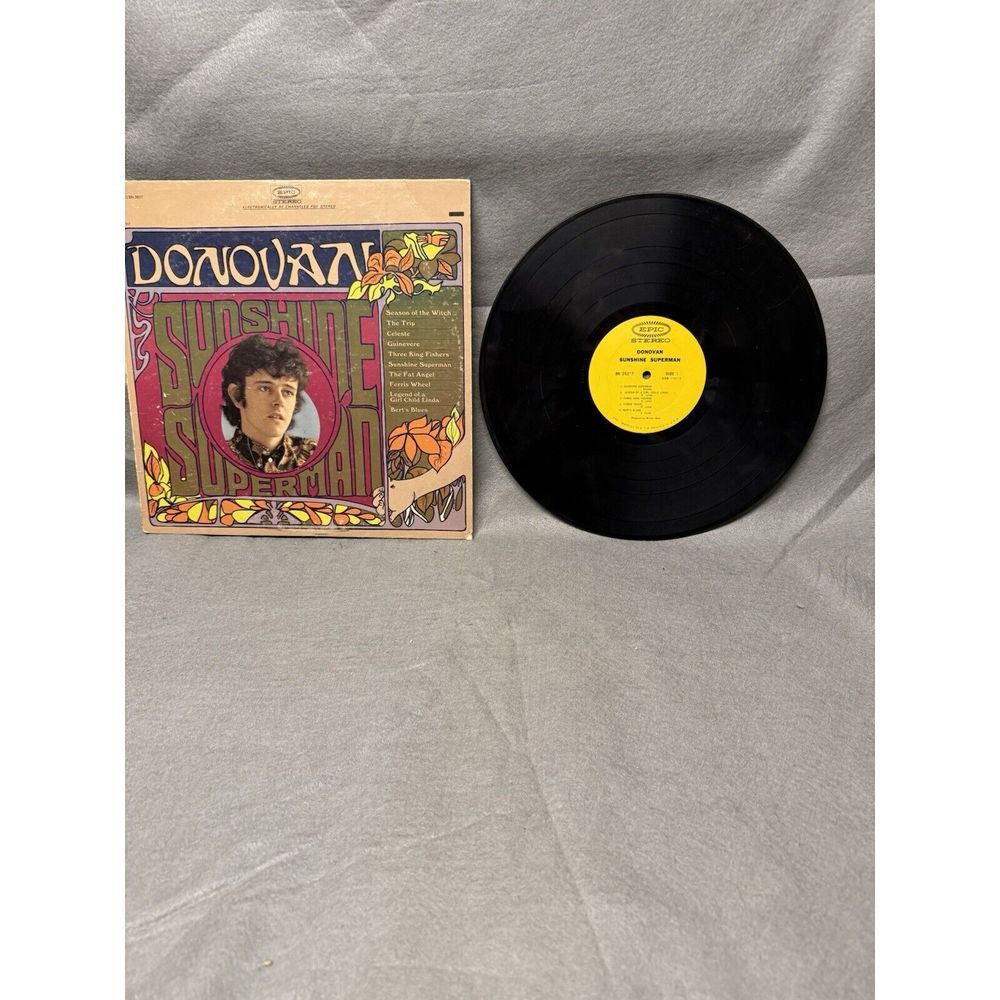 VINTAGE VINYL LP DONOVAN 'SUNSHINE SUPERMAN' EPIC BN‎ 26217 STEREO
